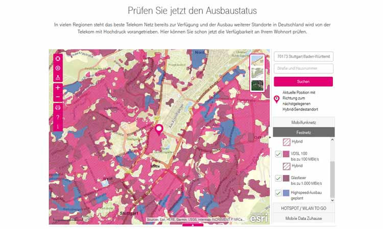 Telekom Lte Zuhause
 Telekom Ausbaukarte Interaktive Karte zeigt Telekom