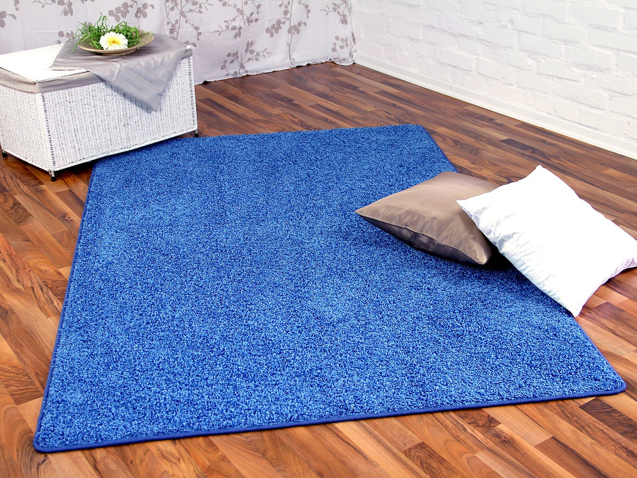 Teppich Blau
 Hochflor Shaggy Teppich Prestige Blau in 24 Größen