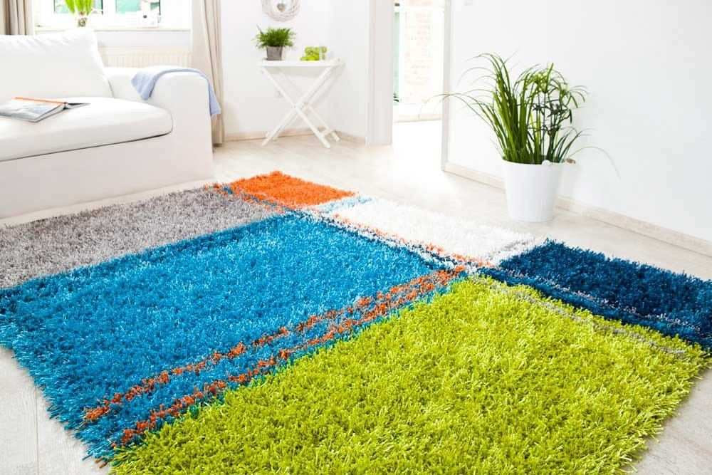 Teppich Blau Grün
 Teppich Blau Grün Patchwork Teppich Gelb Grün Blau In