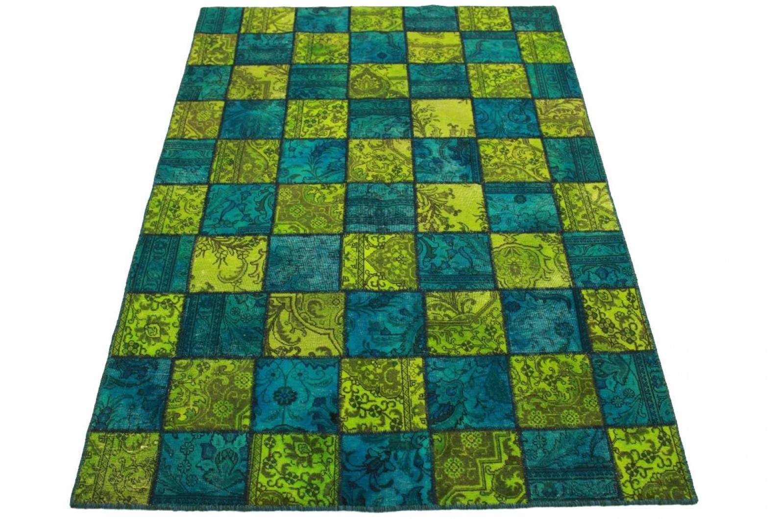 Teppich Grün Blau
 Patchwork Teppich Grün Blau in 250x170cm 1001 2001 bei