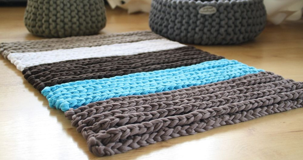 Teppich Häkeln
 Teppich aus NewLine Textilgarn
