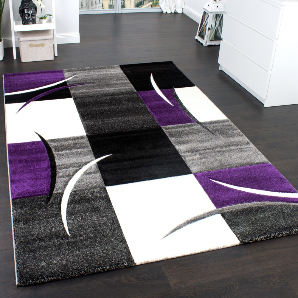 Teppich Lila
 Designer Teppiche und Hochflor Teppiche