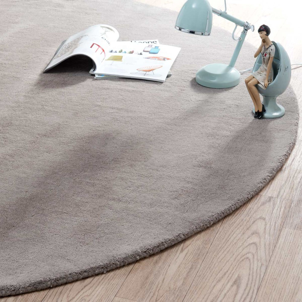 Teppich Rund
 Teppich rund Soft taupe 200 cm Durchmesser