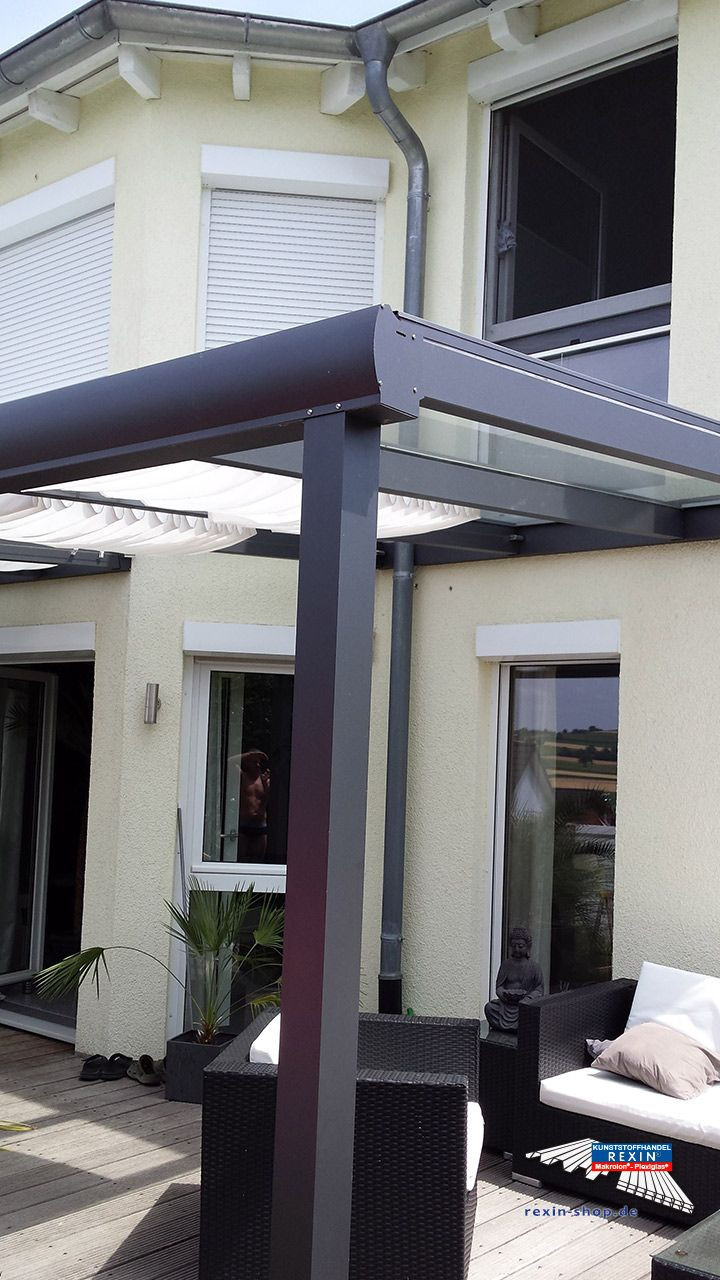 Terrassenüberdachung Glas Alu
 63 besten Alu Terrassenüberdachung REXOpremium VSG Glas