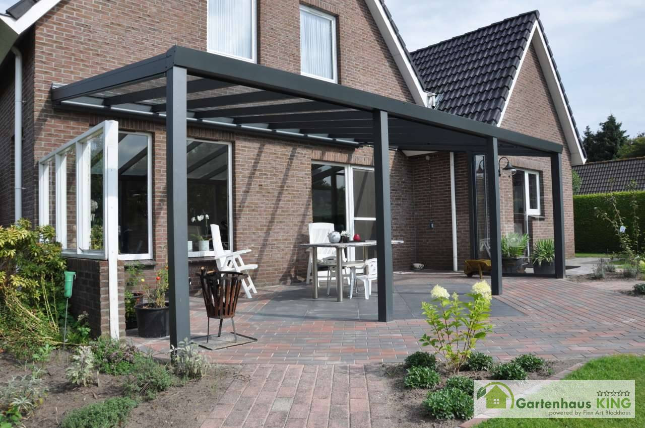 Terrassenüberdachung Glas Alu
 Alu Terrassenüberdachung Legend VSG Glas anthrazit