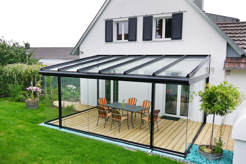 Terrassenüberdachung Glas Alu
 Terrassendach Cielo aus Alu