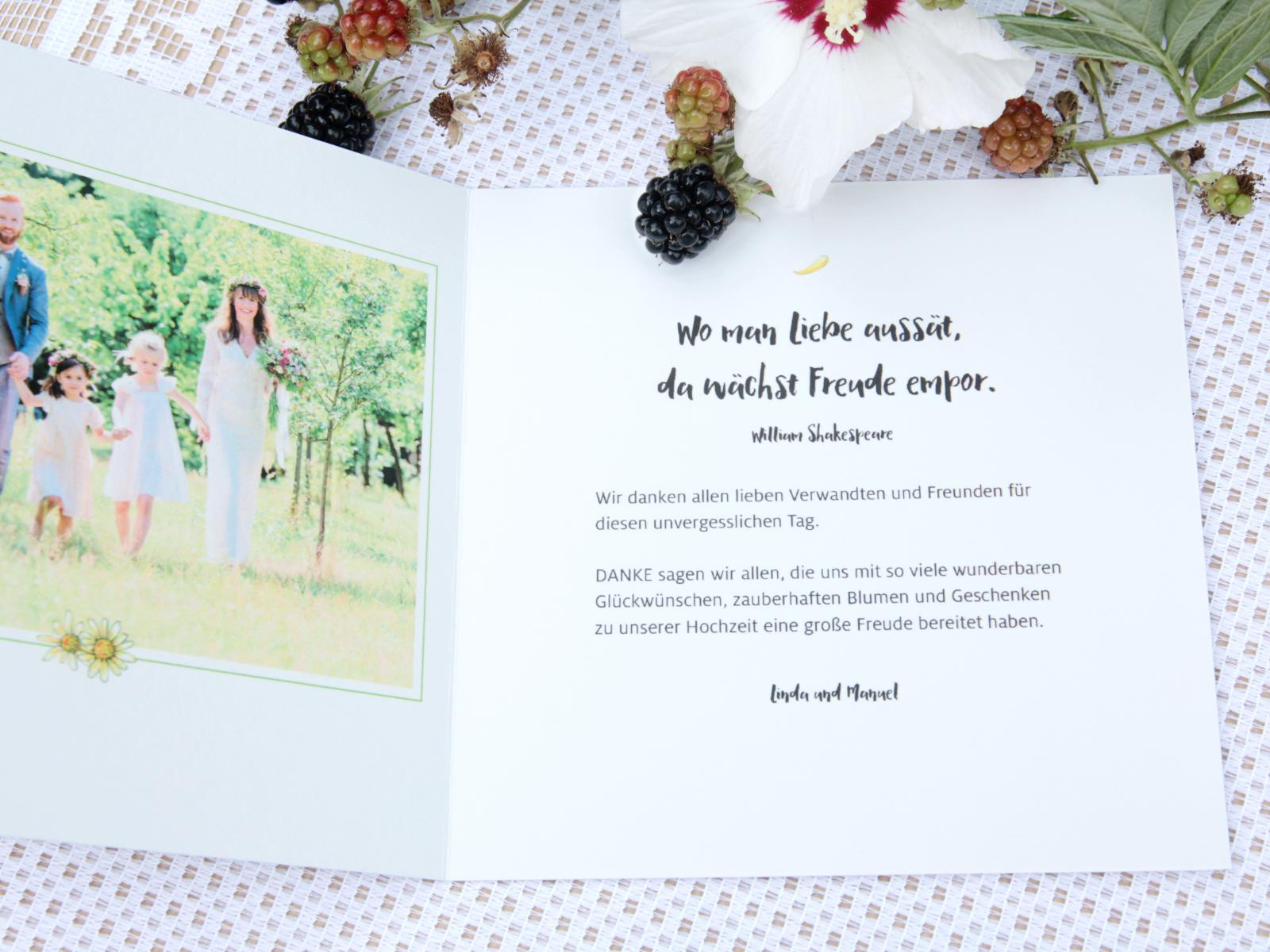 Text Danksagung Hochzeit Mal Anders
 Bestseller Texte für eure Dankeskarten