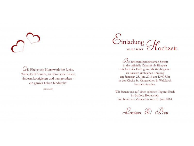 Text Für Einladungskarten Hochzeit
 einladungskarten Einladungskarten hochzeit text
