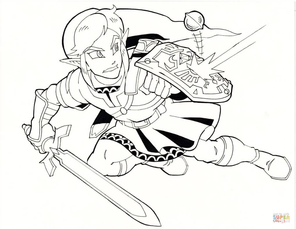 The Legend Of Zelda Ausmalbilder
 Link coloring page
