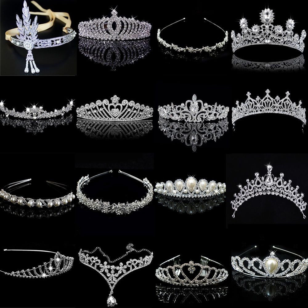 Tiara Hochzeit
 Best Braut Hochzeit Tiara Diadem Blume Strass Haarschmuck