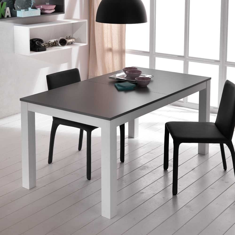 Tisch Ausziehbar
 XL Tisch Ciradello in Weiß Grau ausziehbar