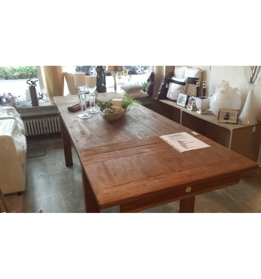 Tisch Ausziehbar
 Esstisch Massive Holztisch Teakholz Tisch ansteckplatten