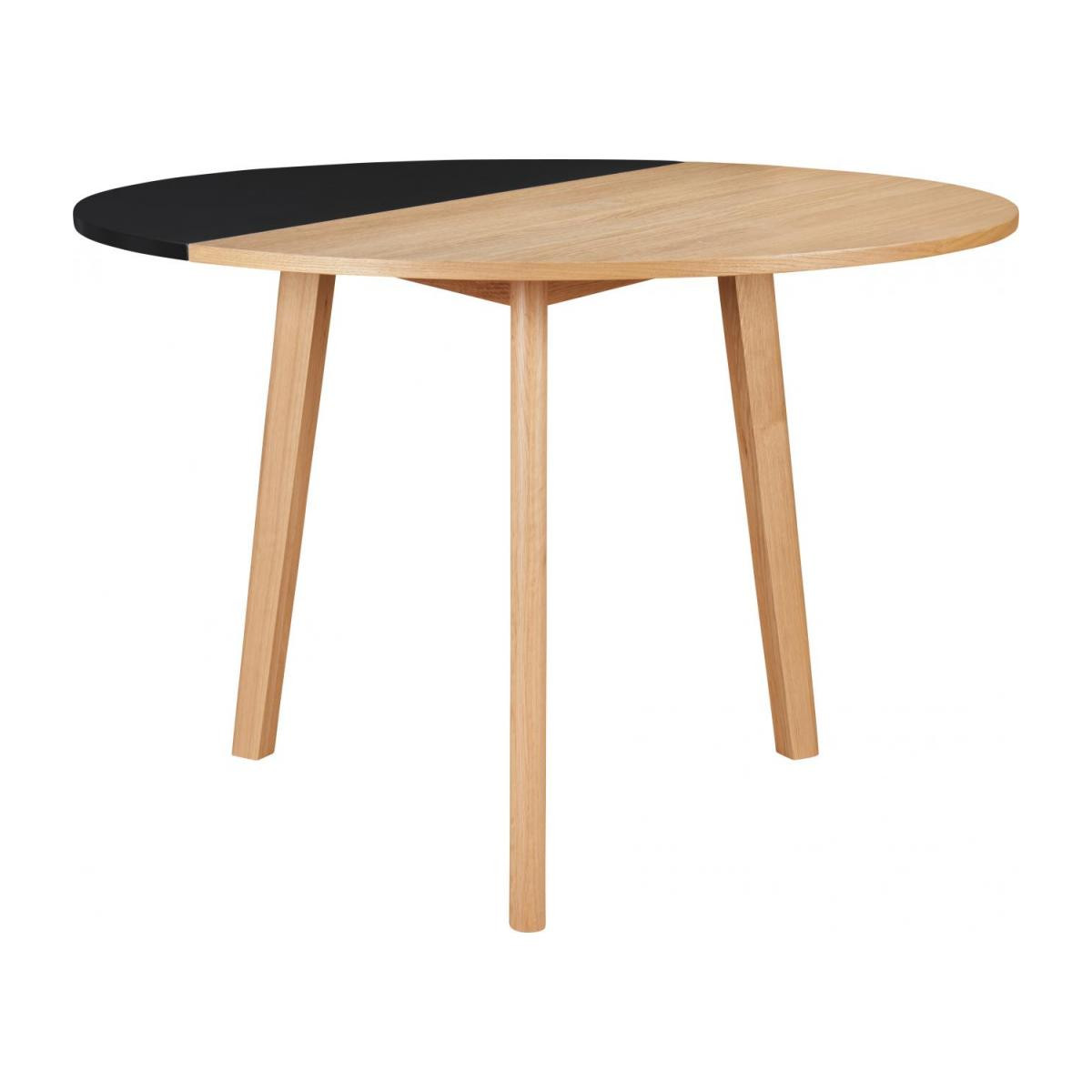 Tisch Klappbar
 Pivot Tisch klappbar aus Eiche und schwarz Design by