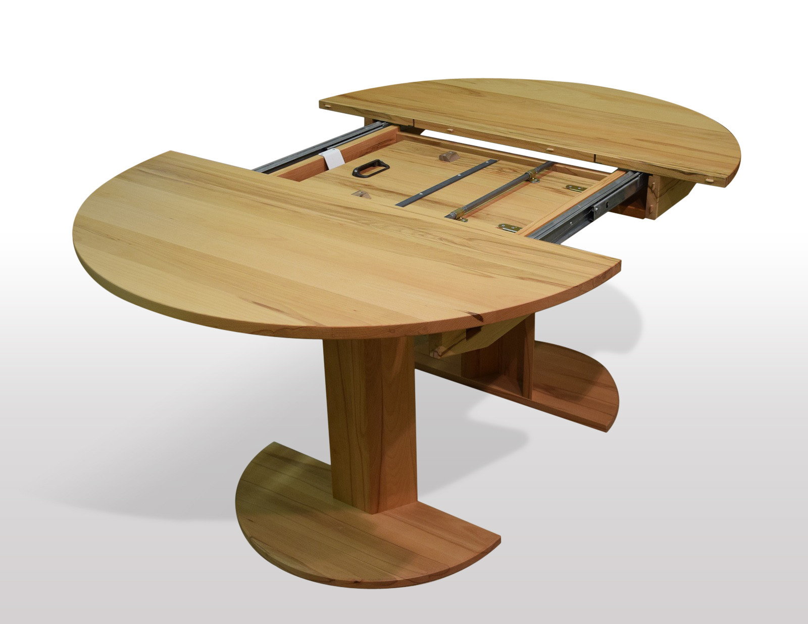 Tisch Rund Ausziehbar
 Runder Gummibaum Tisch in 130cm Durchmesser