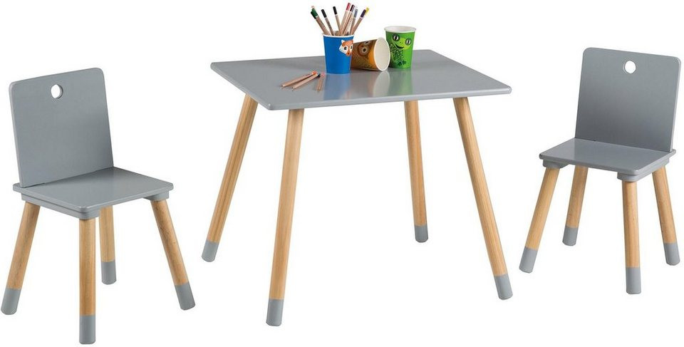 Tisch Und Stühle
 Roba Tisch und Stühle für Kinder Kindersitzgruppe grau