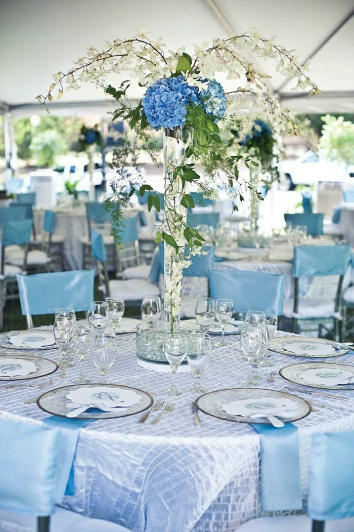 Tischdeko Hochzeit Blau
 77 originelle Beispiele für ausgefallene Tischdeko