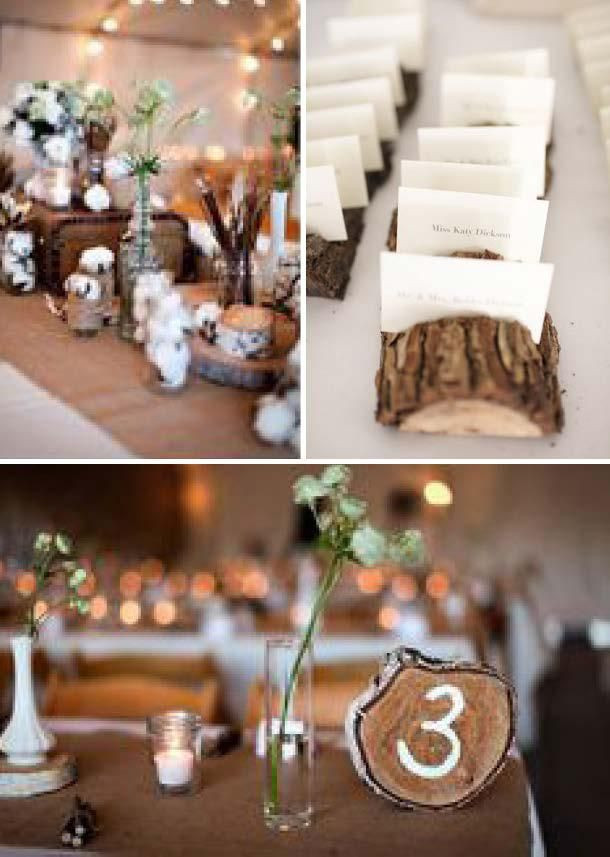Tischdeko Hochzeit Holz
 Die besten 25 Rustikale tischdekoration Ideen auf Pinterest