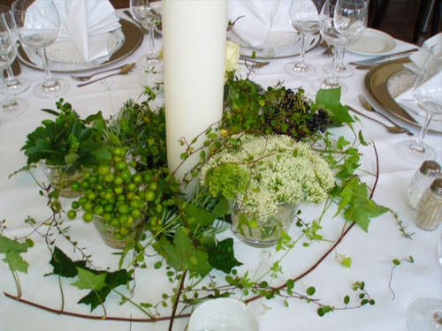 Tischdekoration Hochzeit
 Tischdekoration Hochzeit