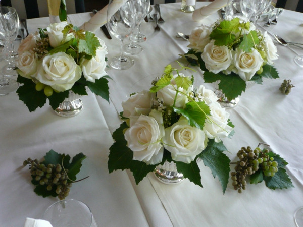 Tischgestecke Hochzeit
 Tischgestecke für Hochzeit wünderschöne Ideen