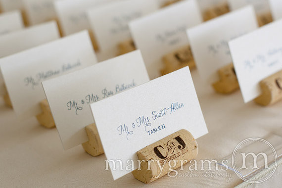 Tischkarte Hochzeit
 Flache ausgefallene Hochzeit Tischkarten