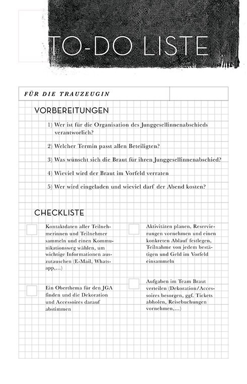 To Do Liste Hochzeit
 Hochzeits Checkliste zum Ausdrucken für perfekte