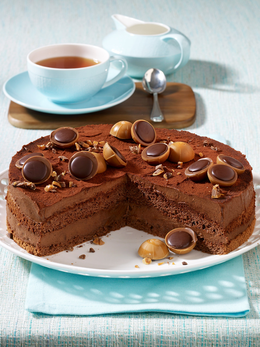 Toffifee Kuchen
 Schoko Traum Nuss Nougat Torte mit Toffifee