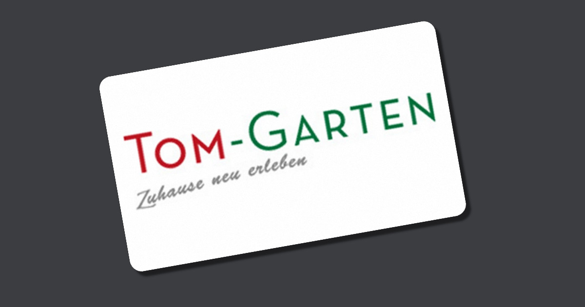 Tom Garten
 Tom Garten Gutschein Rabatt im Oktober 2018