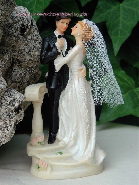 Tortendekoration Hochzeit
 Unser schönster Tag Tortenaufsatz Hochzeit Brautpaar