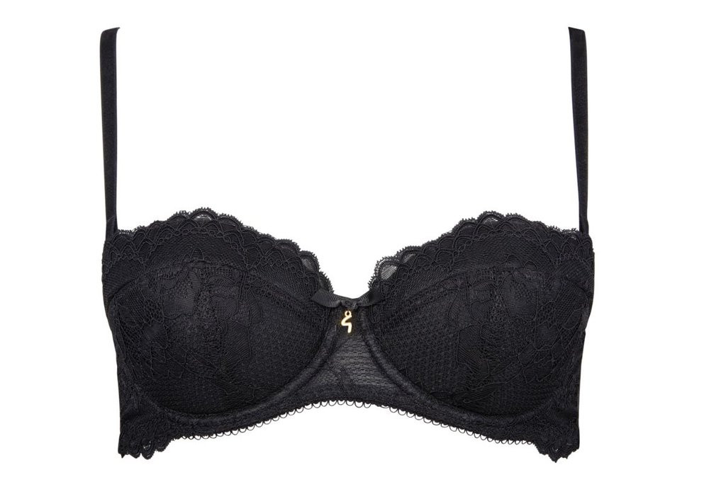 Trägerloser Push-Up Bh Hochzeit
 Gossard Trägerloser Push Up BH LACE black Dessous