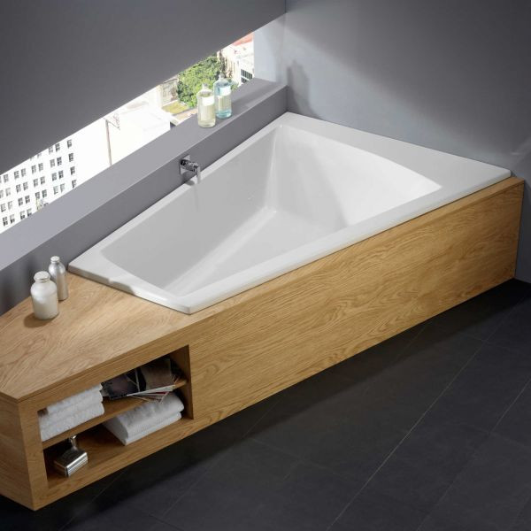 Trapez Badewanne
 Repabad Genf Duo Trapez Badewanne links 170 x 110 65cm