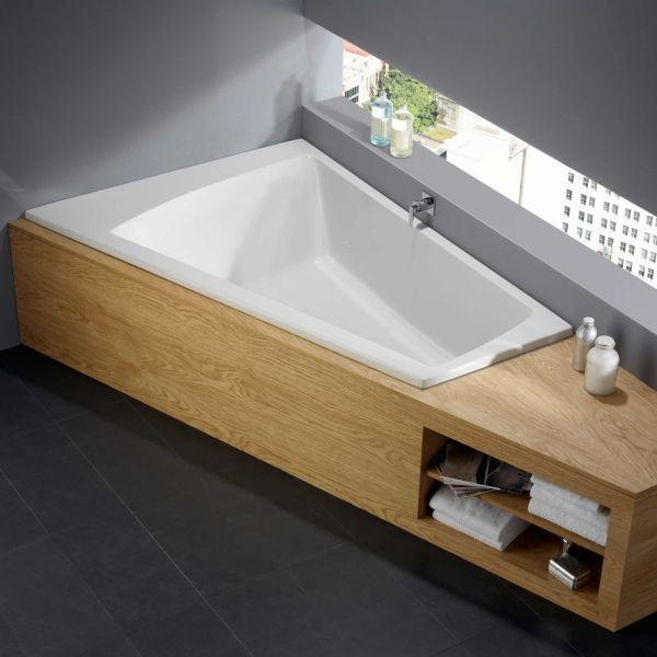 Trapez Badewanne
 Repabad Genf Duo Trapez Badewanne rechts 170 x 110 65cm