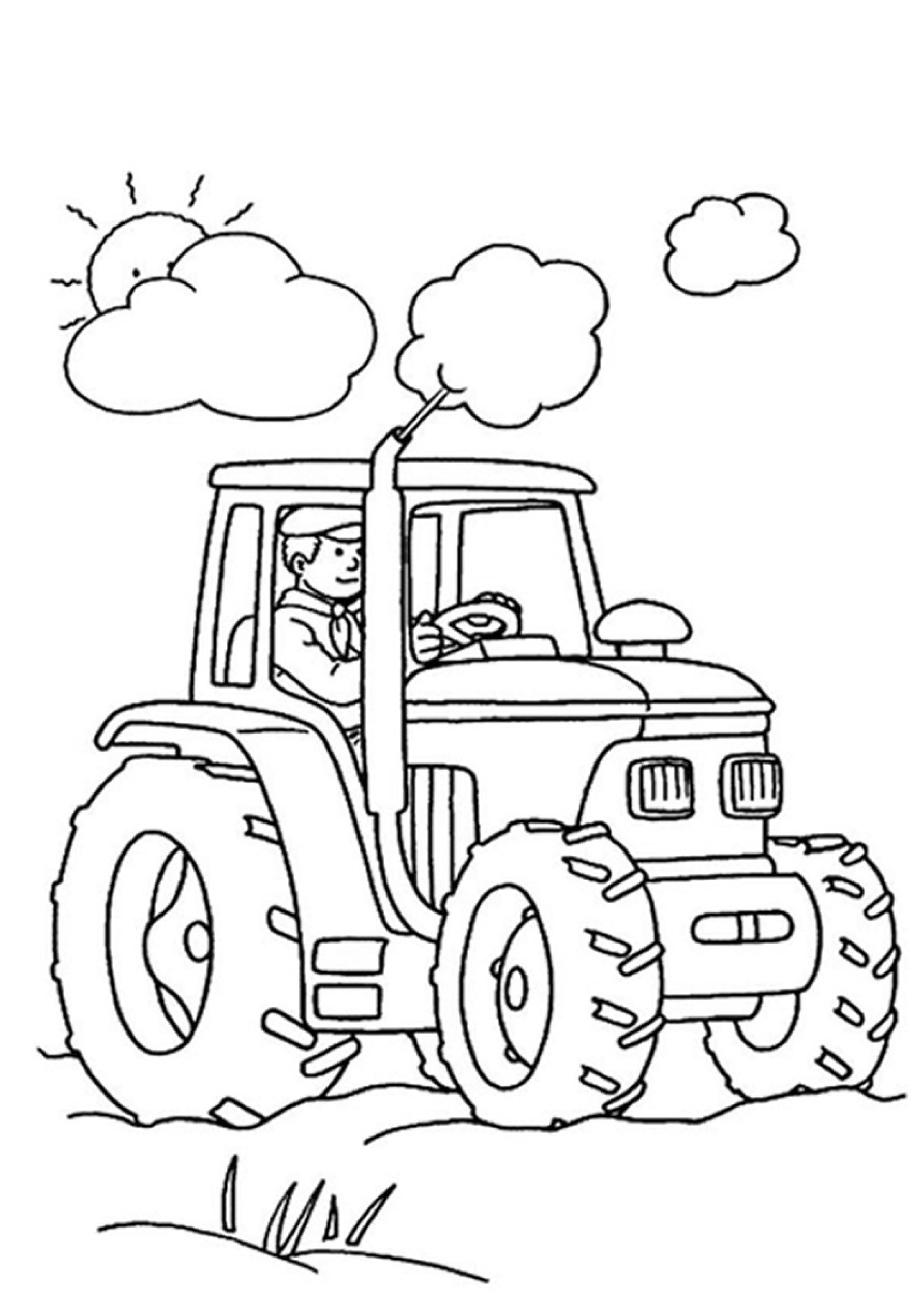 Trecker Ausmalbilder
 Traktor Malvorlagen Kostenlos Zum Ausdrucken