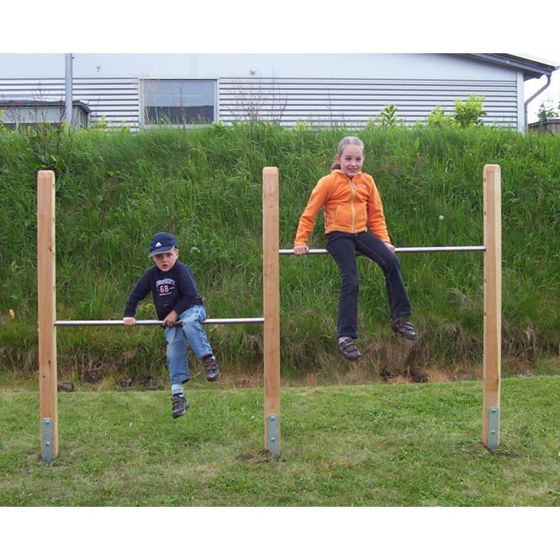 Turnstange Garten
 Doppel Turnreck Reckstangen für Ihre Kinder im Garten