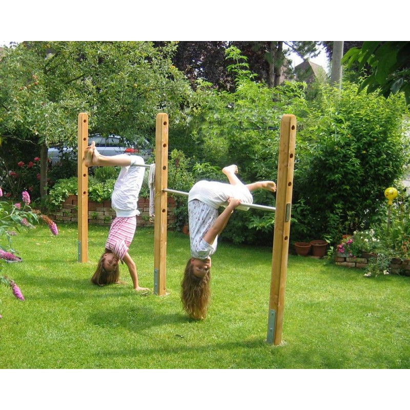 Turnstange Garten
 Doppel Turnreck Reckstangen für Ihre Kinder im Garten