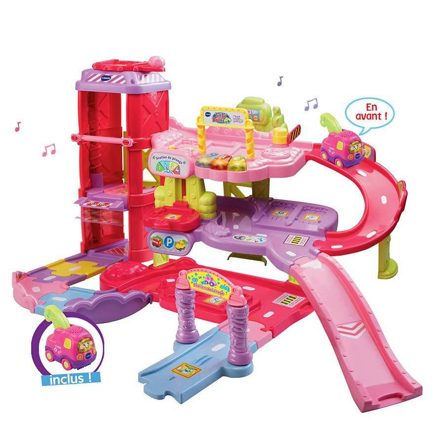 Tut Tut Garage
 Tut Tut Bolides Maxi garage éducatif rose Vtech Jouets