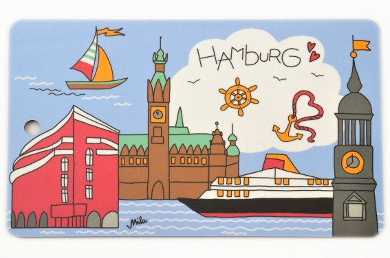 Typisch Hamburg Geschenke
 Brettchen Typisch Hamburg Souvenirs Geschenke & Präsente