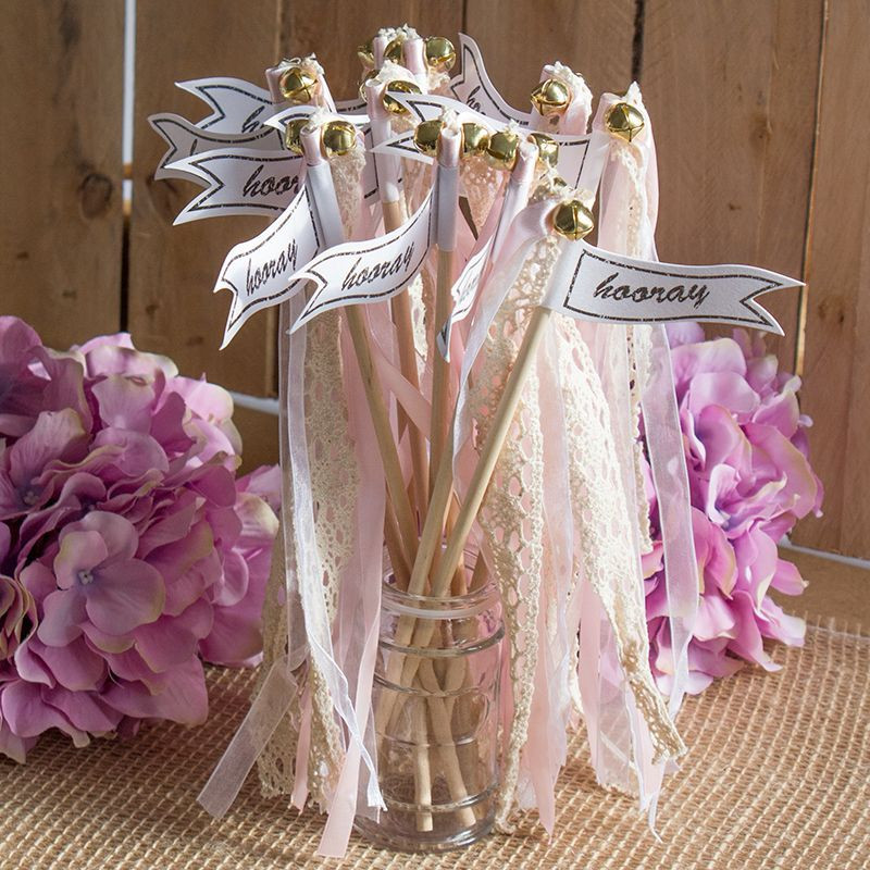 Überraschung Hochzeit
 Wedding Wands Hochzeit rosé 10 Stück