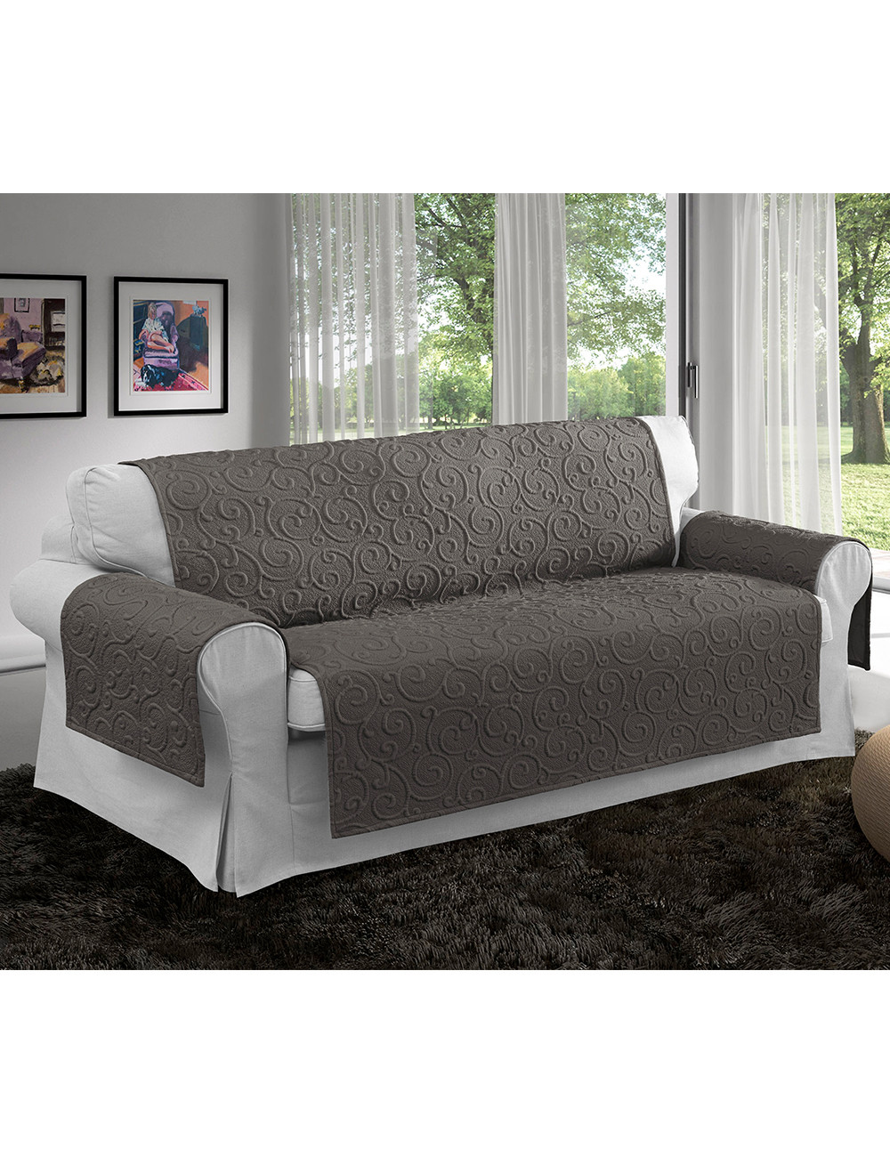 Überwurf Sofa
 3er Sofa Überwurf Volte 170 x 210 cm grau