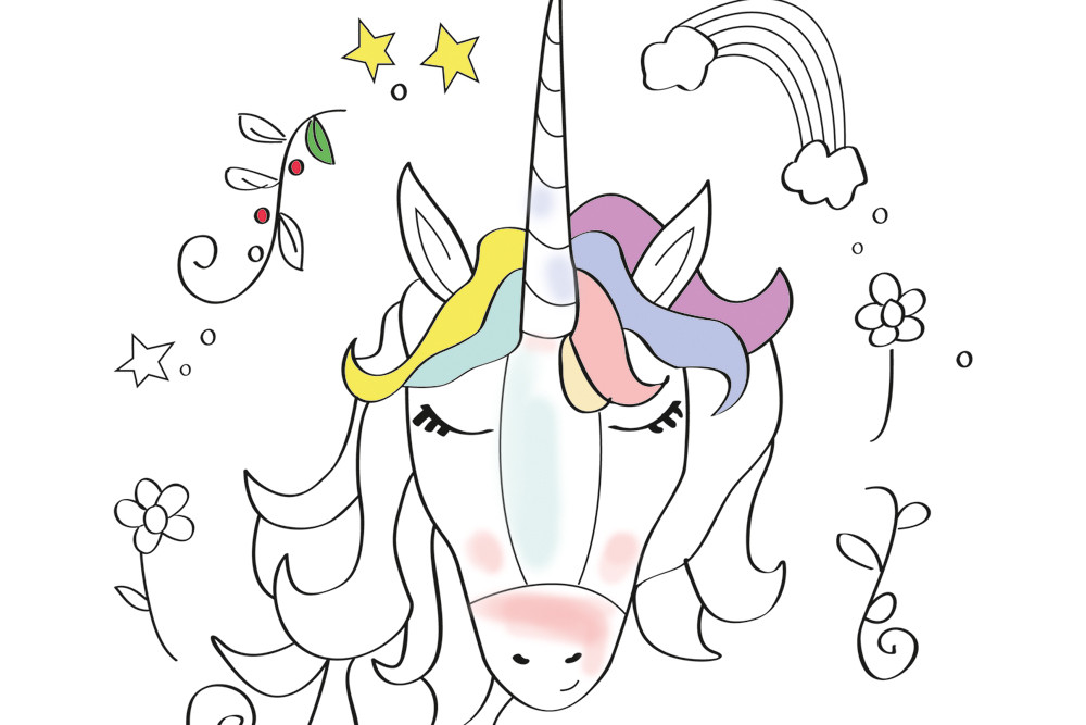 Unicorn Ausmalbilder
 Printable Mein Einhorn heisst Ausmalbild – Hallo