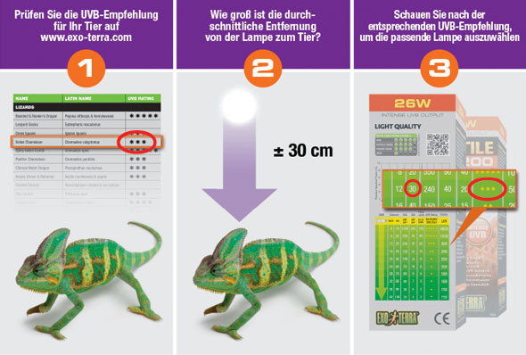 Uv Index Tabelle
 Exo Terra New UV rating system