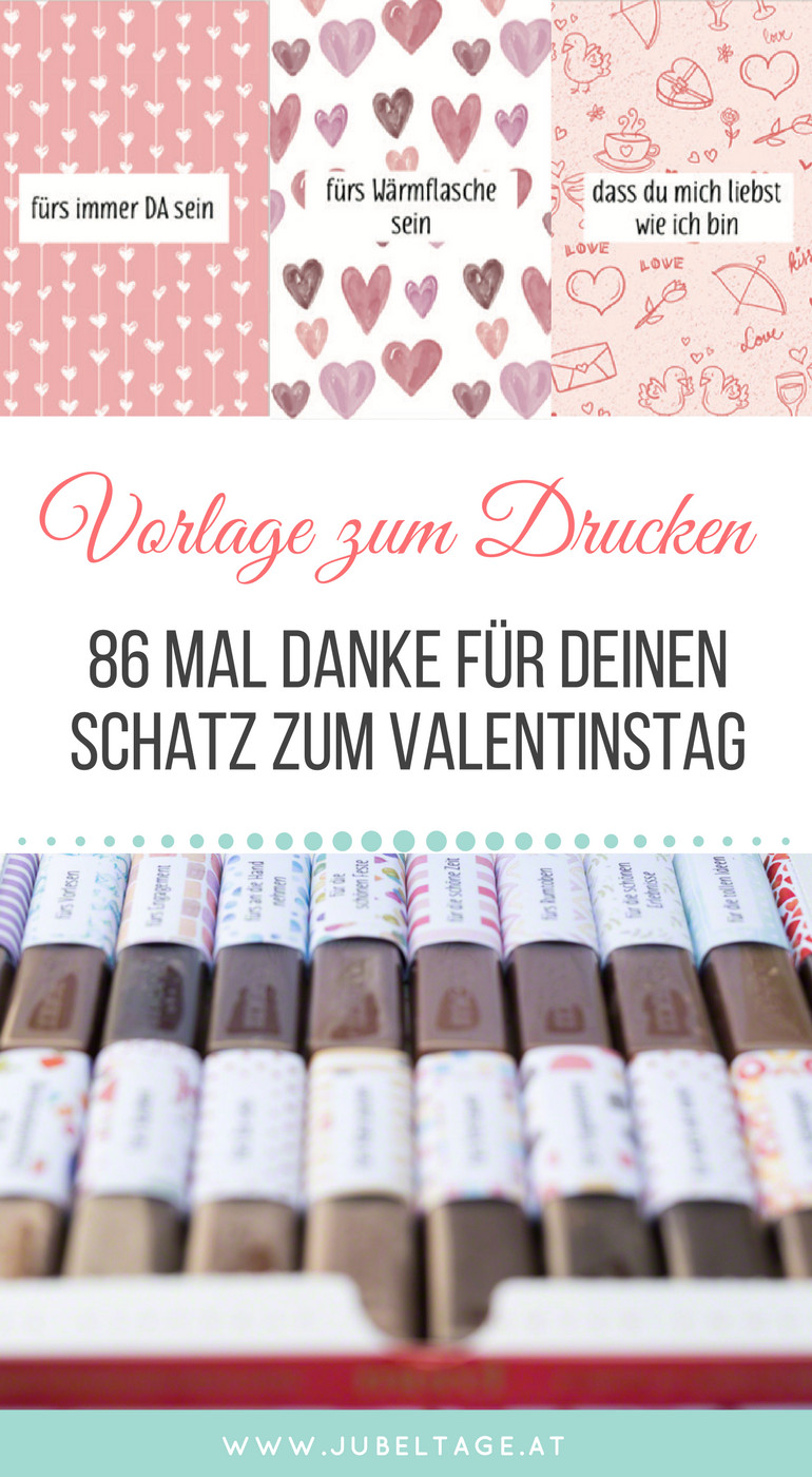 Valentinstag Geschenke Für Freund
 Druckvorlage für Merci Schokolade als Geschenk zum