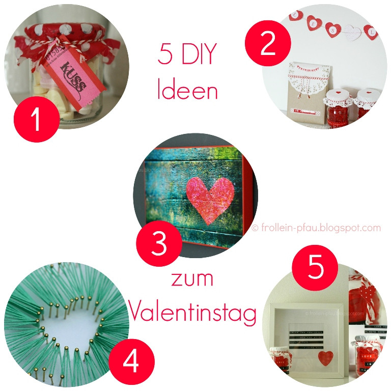 Valentinstag Geschenke Selbstgemacht
 Frollein Pfau DIY Ideen zum Valentinstag Crea nstag