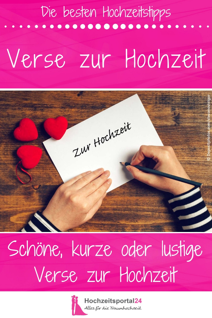 Vers Zur Hochzeit
 Verse zur Hochzeit – Schöne Beispiele für Gästebuch