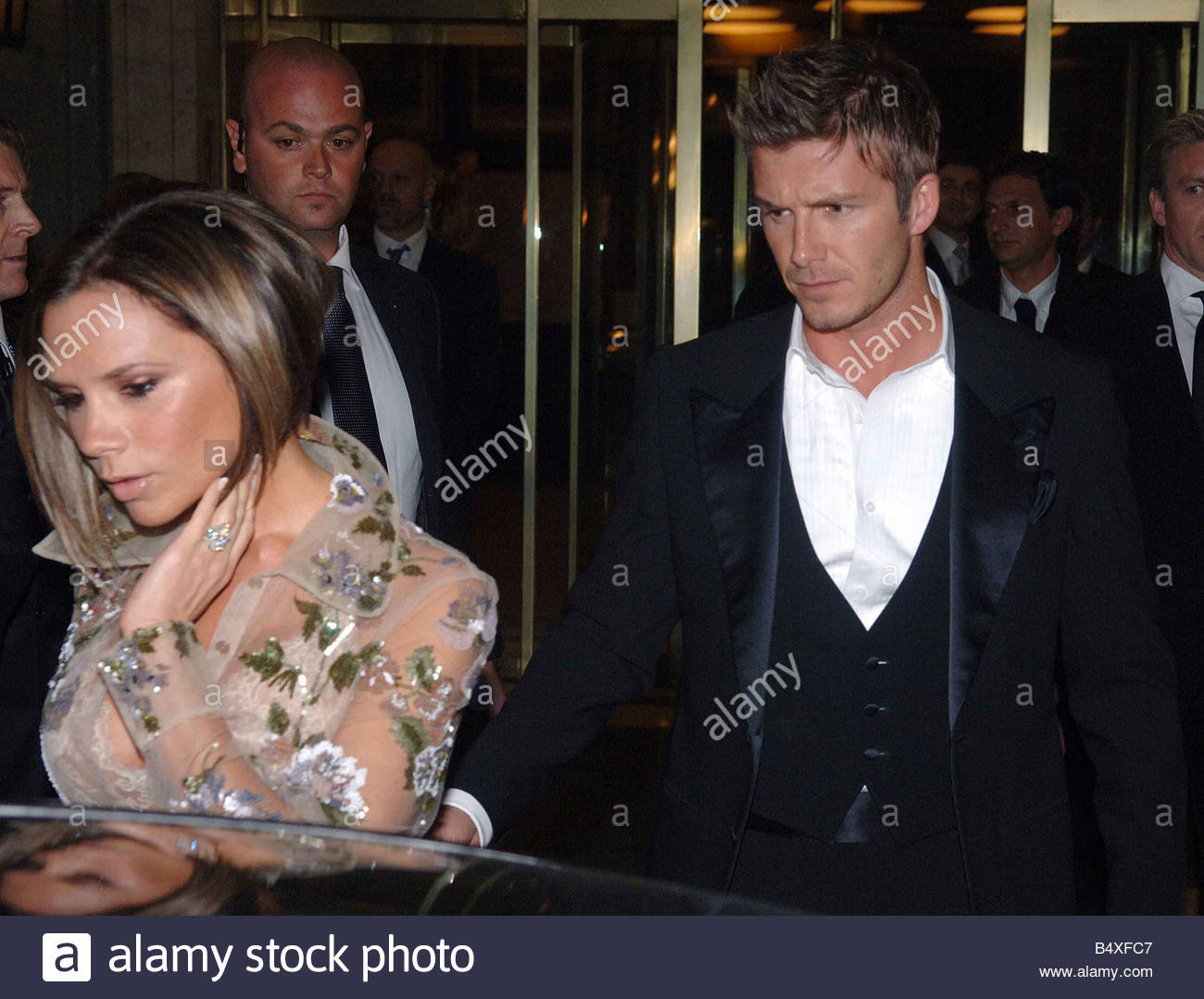 Victoria Beckham Hochzeit
 David Beckham Victoria Beckham Wedding Stockfotos & David