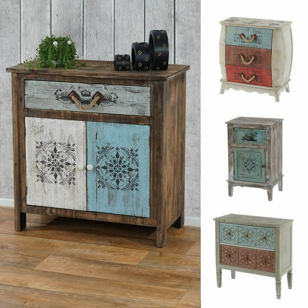 Vintage Kommode
 Kommode Aveiro Sideboard Schubladenschrank Schrank Shabby