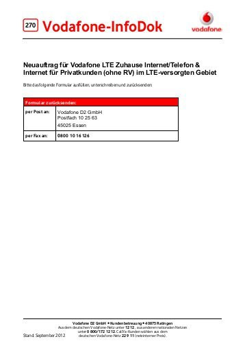 Vodafone Lte Zuhause
 Preisliste DSL & Festnetz Pakete inkl Surf Sofort und LTE