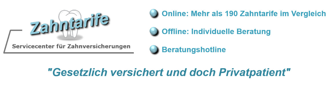 Waizmann Tabelle
 Zahntarife Servicecenter für Zahnversicherungen