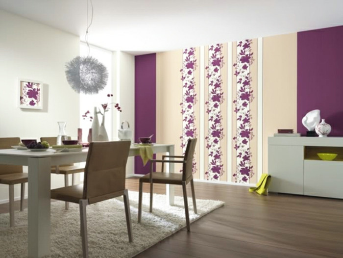 Wanddeko Wohnzimmer
 Wanddeko Ideen mit floralen Motiven