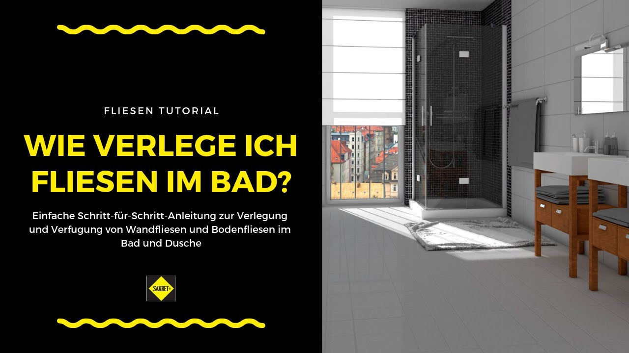 Wandfliesen Verlegen
 Wandfliesen und Bodenfliesen in Bad und Dusche verlegen