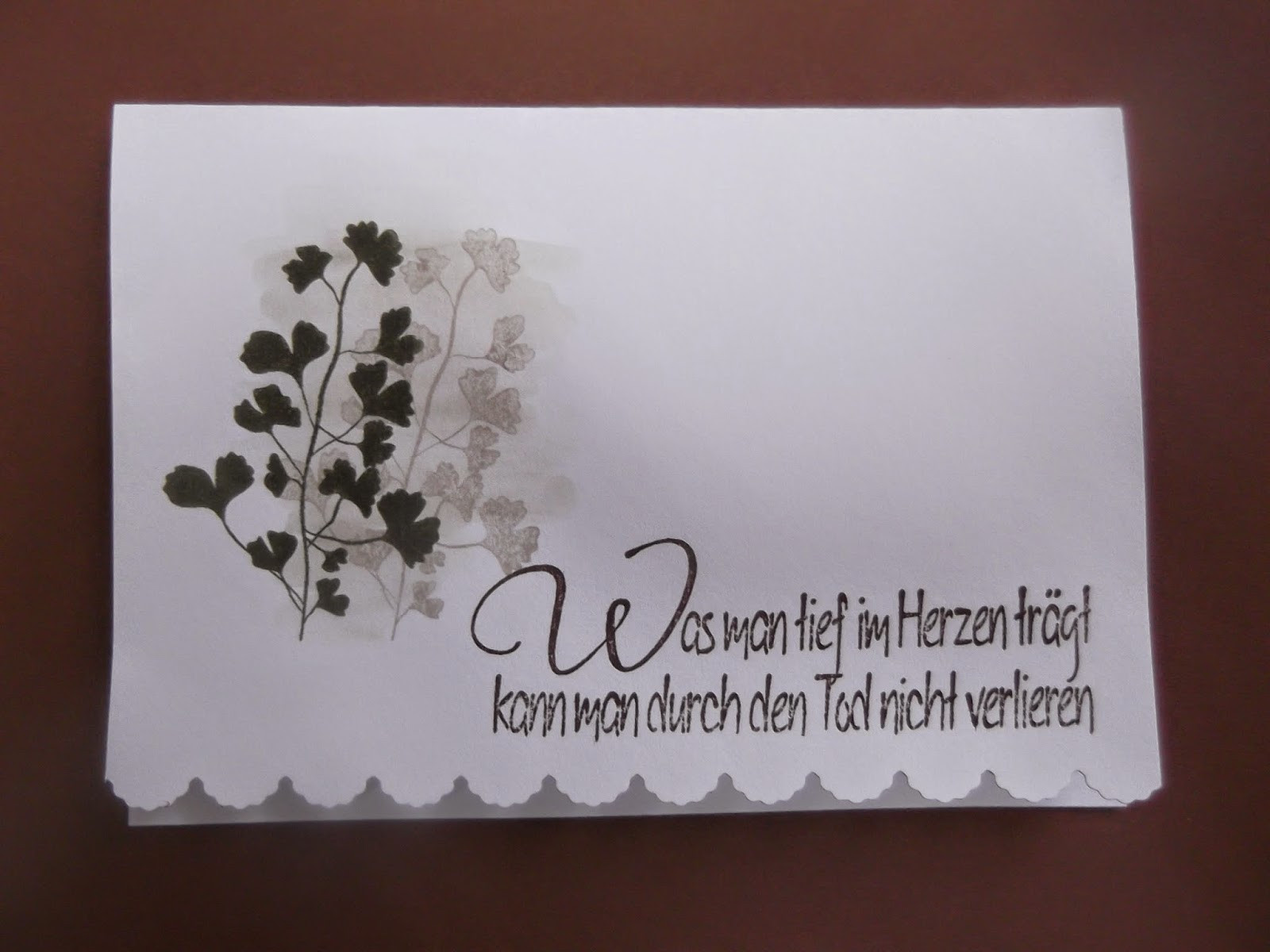 Was Schreibt Man Auf Den Umschlag Einer Karte Zur Hochzeit
 Sconebeker Stempelscheune 2 Trauerkarten mit dem Stampin
